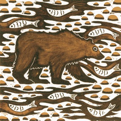 Fishing Bear by Nat Morley